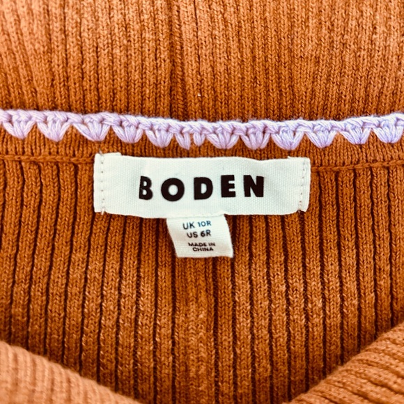 BODEN knit dress with crochet trim - Picture 8 of 9